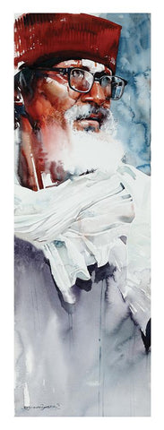 Kumbhmela Series 17|R. Rajkumar Sthabathy- Water Color on Paper, 2013, 45 x 15 inches