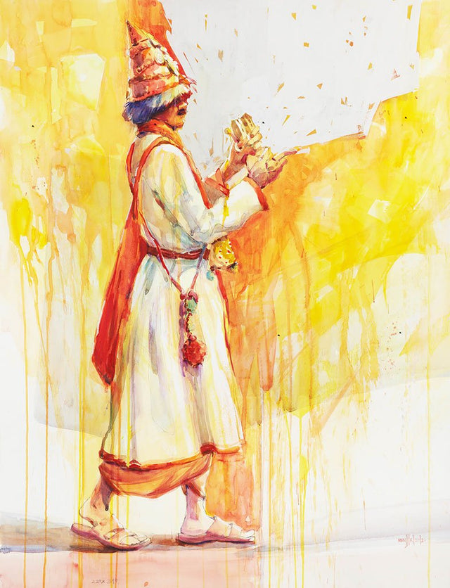Vasudeo 10|Manjiri More- Water color on Paper, 2012, 31 x 22 inches