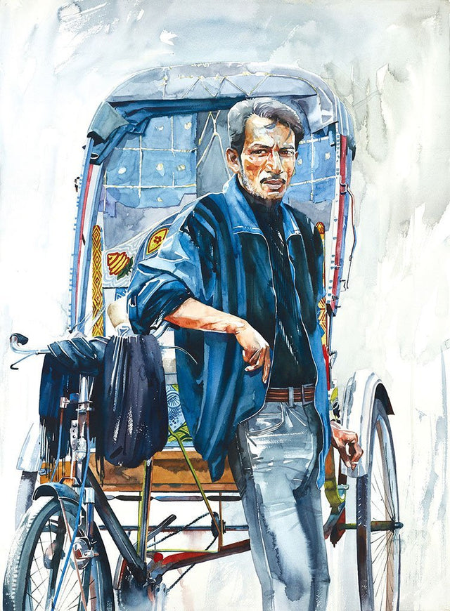 Portrait Series 115|R. Rajkumar Sthabathy- Water Color on Paper, 30 x 22 inches