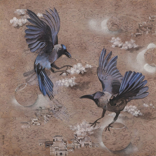 Untitled 12|Sweta Chandra- Acrylic on Vinyl Board, 24 x 24 inches