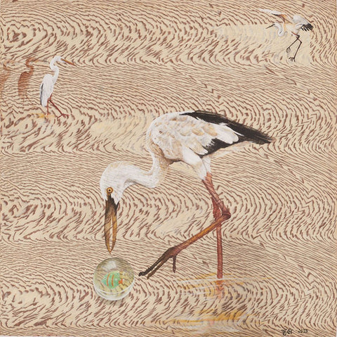 Untitled 13|Sweta Chandra- Acrylic on Vinyl Board, 24 x 24 inches
