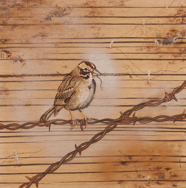 Untitled 17|Sweta Chandra- Acrylic on Vinyl Board, 12 x 12 inches