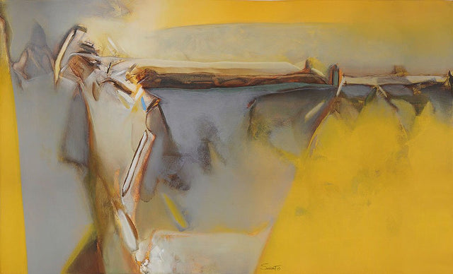 Nature 15|Shrikant Lalasaheb Kadam- Acrylic on Canvas, 2016, 36 x 60 inches