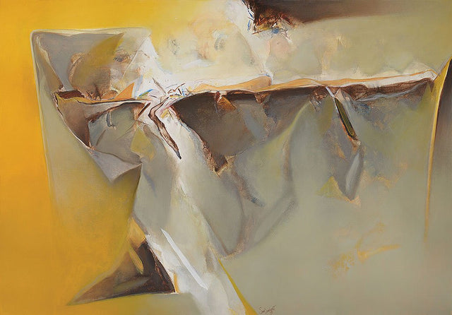 Nature 18|Shrikant Lalasaheb Kadam- Acrylic on Canvas, 2016, 48 x 72 inches