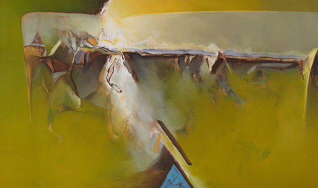Nature 22|Shrikant Lalasaheb Kadam- Acrylic on Canvas, 2016, 36 x 60 inches