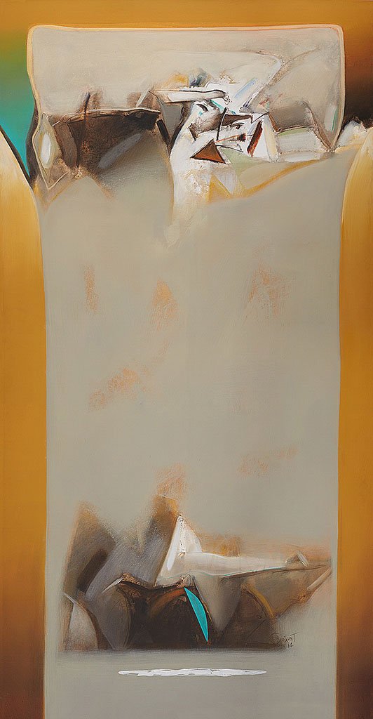 Nature 23|Shrikant Lalasaheb Kadam- Acrylic on Canvas, 2016, 60 x 30 inches
