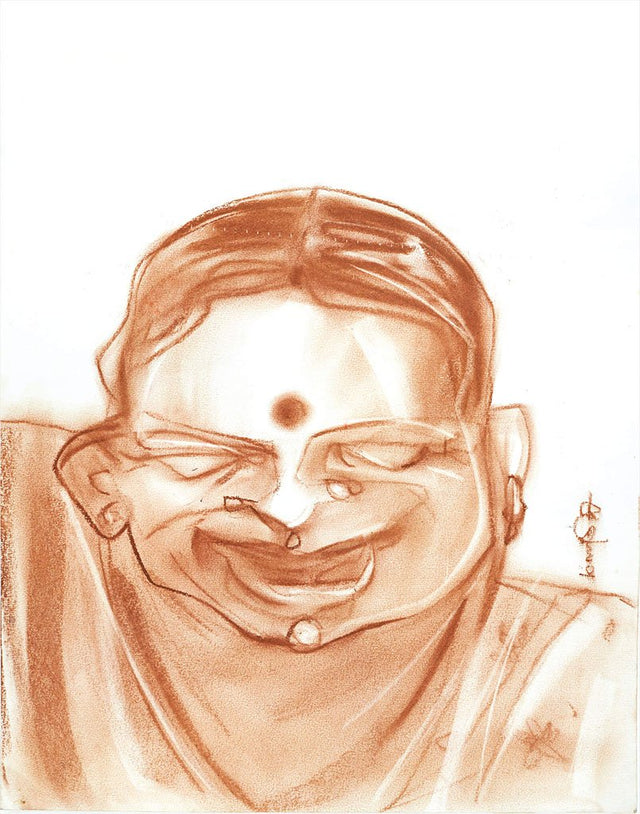 Neighbourhood 19|S. Mark Rathinaraj- Charcoal on Board, , 17 x 13.5 inches
