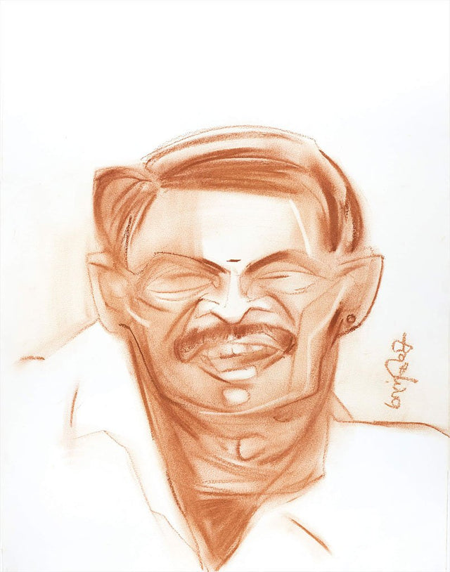 Neighbourhood 23|S. Mark Rathinaraj- Charcoal on Board, , 17 x 13.5 inches