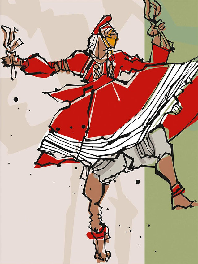 Performer 161|S. Mark Rathinaraj- Acrylic on Canvas, , 48 x 36 inches