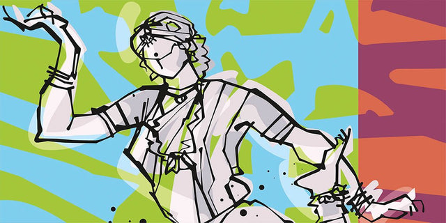 Performer 181|S. Mark Rathinaraj- Acrylic on Canvas, , 30 x 60 inches