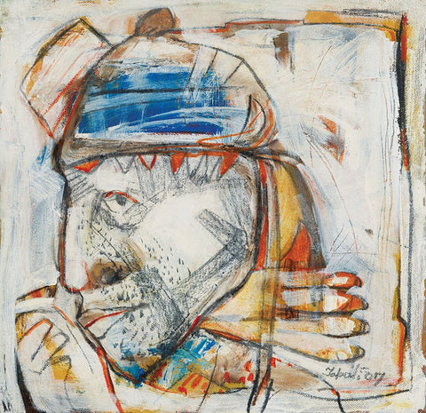 Untitled 35|Tapati Sarkar- Acrylic on Canvas, 2007, 12 x 12 inches