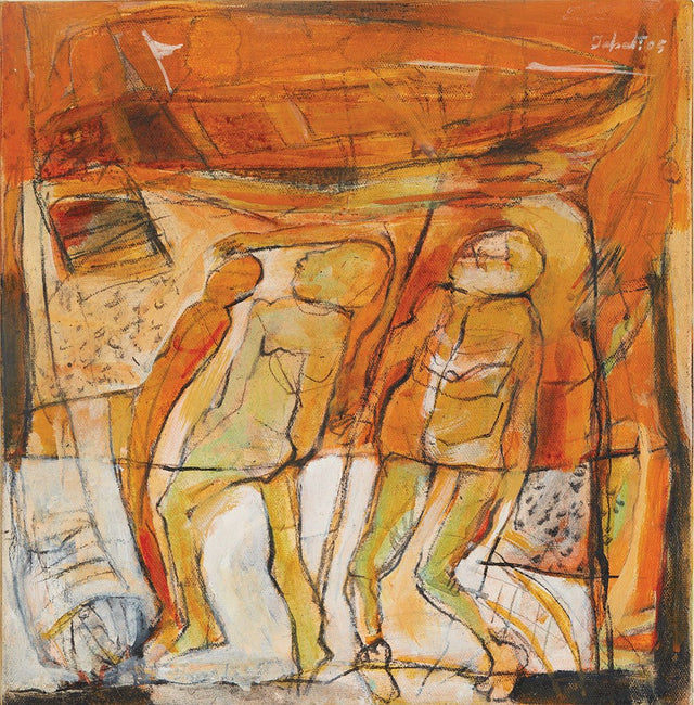 Untitled 37|Tapati Sarkar- Acrylic on Canvas, 2005, 12 x 12 inches