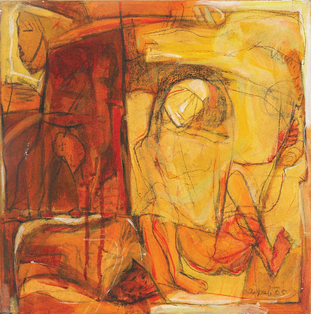 Untitled 39|Tapati Sarkar- Acrylic on Canvas, 2005, 12 x 12 inches