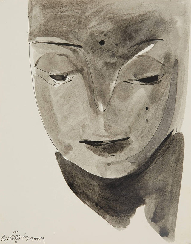 Beside of my Dream 115|A. Vasudevan- Pen and ink on board, 2013, 9 x 7 inches