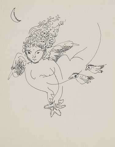 Beside of my Dream 120|A. Vasudevan- Pen and ink on board, 2013, 9 x 7 inches