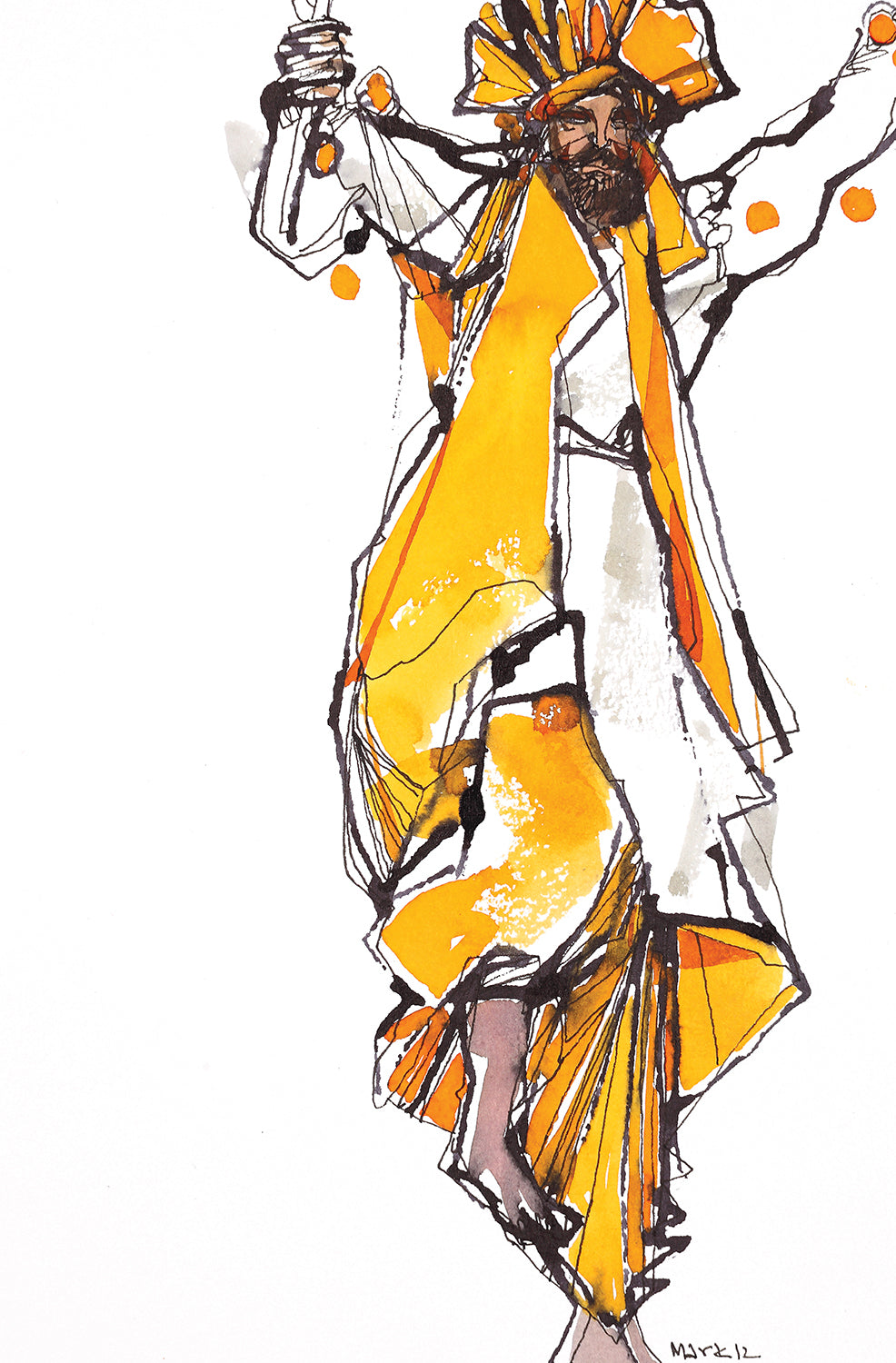 Performer 351 Sketch – South Asian Art Gallery