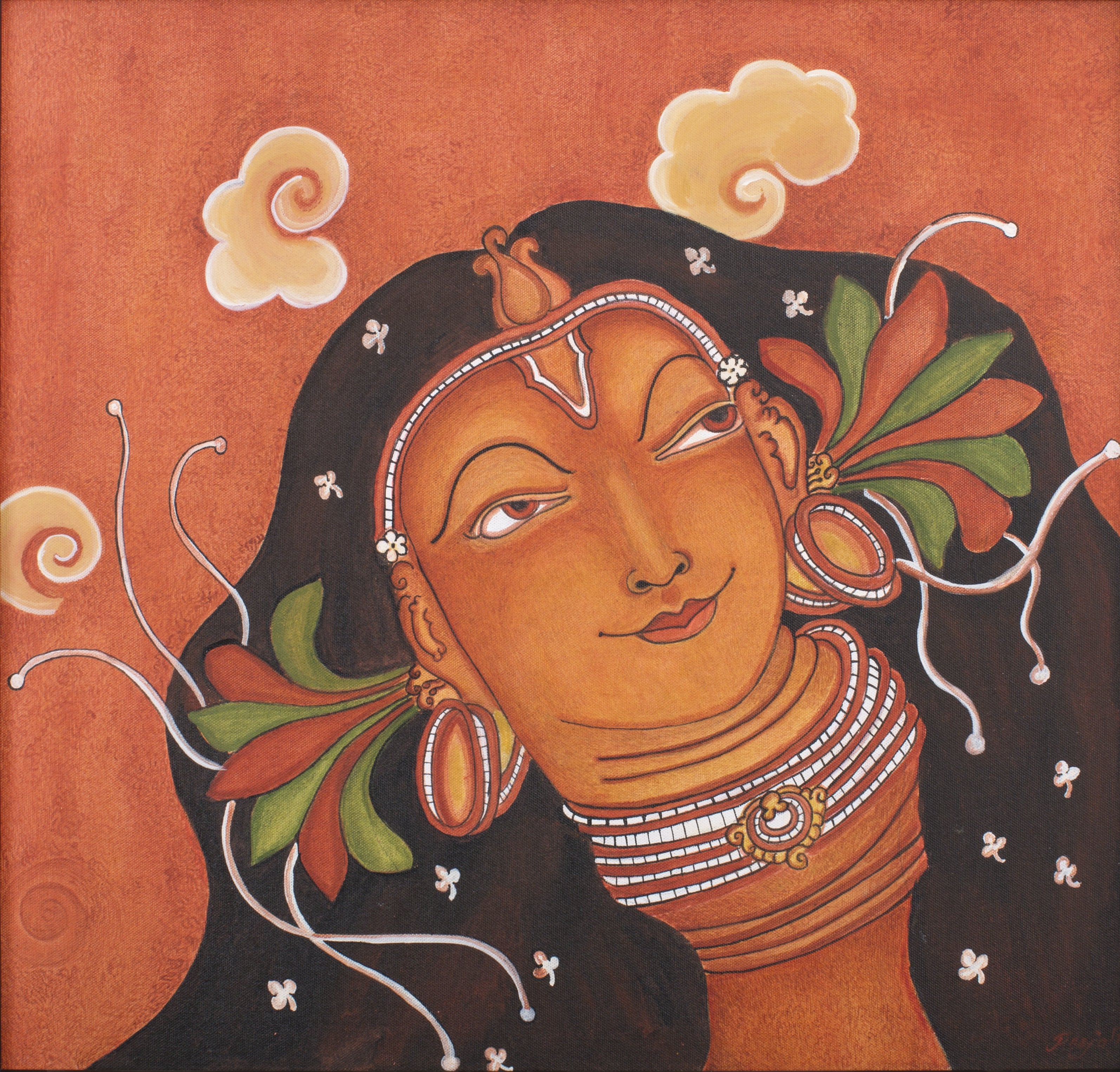 Radha Mukham|Pooja Kashyap- Acrylic on  Canvas, 2018, 28 x 23 inches