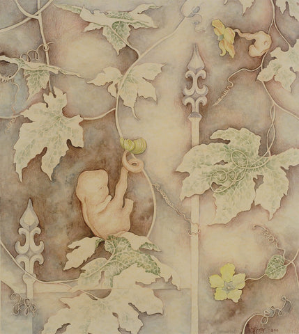 Blooming Life|Sweta Chandra- Water Color on Paper, 2010, 15 x 13.5 inches
