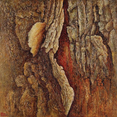 Tree Diary 2|A.P. Marskanna- Mixed Media on Canvas, 2013, 36 x 36 inches