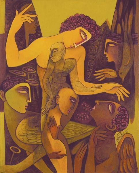 Fantasia 36|Ram Viranjan- Acrylic on Canvas, 2010, 30 x 24 inches
