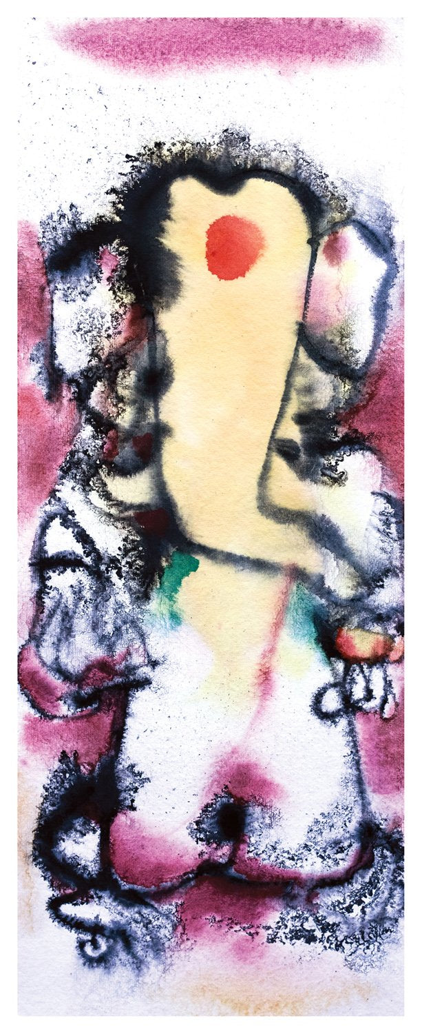 Ganesha 12|N.S. Manohar- Water colour on Board, 2013, 21.5 x 8 inches