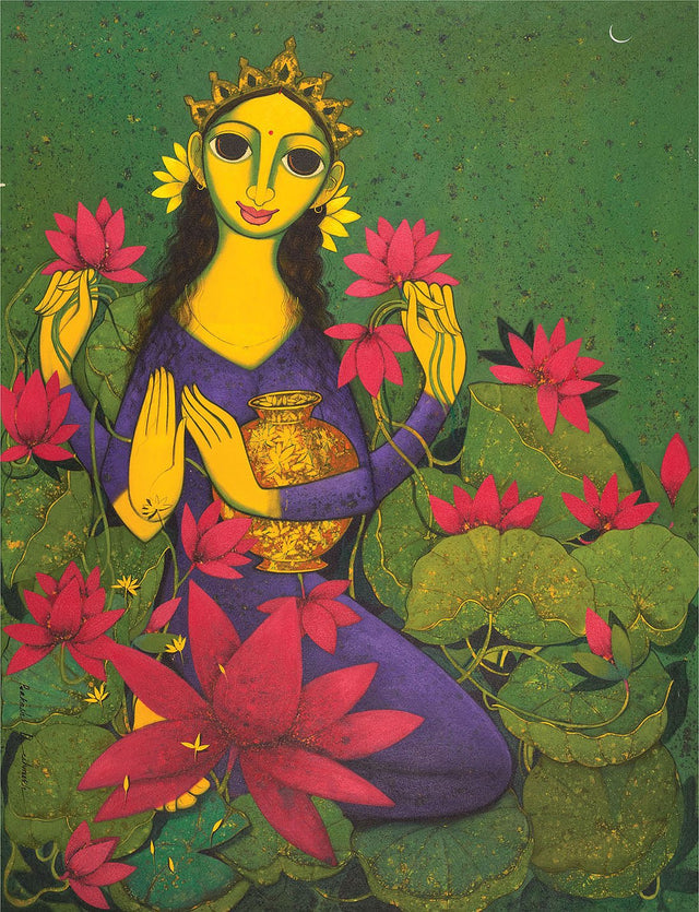 Lakshmi|Prakash B. Deshmukh- Acrylic on Canvas, 2013, 48 x 36 inches
