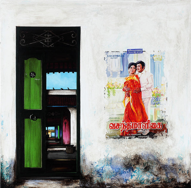 Door Series 19|K.R. Santhana Krishnan- Acrylic on Canvas, 2013, 36 x 36 inches