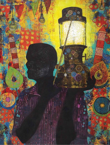 Lost Culture 2|Vallabh Govind Namshikar- Mixed Media on Canvas, 2014, 48 x 36 inches