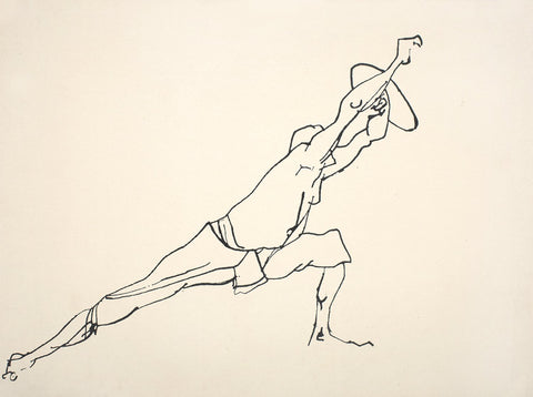 Performer 342|S. Mark Rathinaraj- Pen and Ink on Paper, , 15 x 21 inches