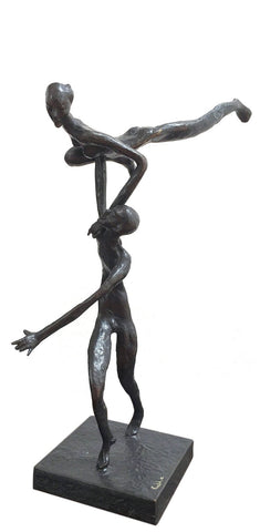 Maiya on Musui|K.S. Radhakrishnan- Bronze, 2013, 18 x 13 x 9 inches