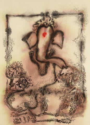 Ganesha 22|N.S. Manohar- Water colour on Board, 2014, 29 x 21 inches