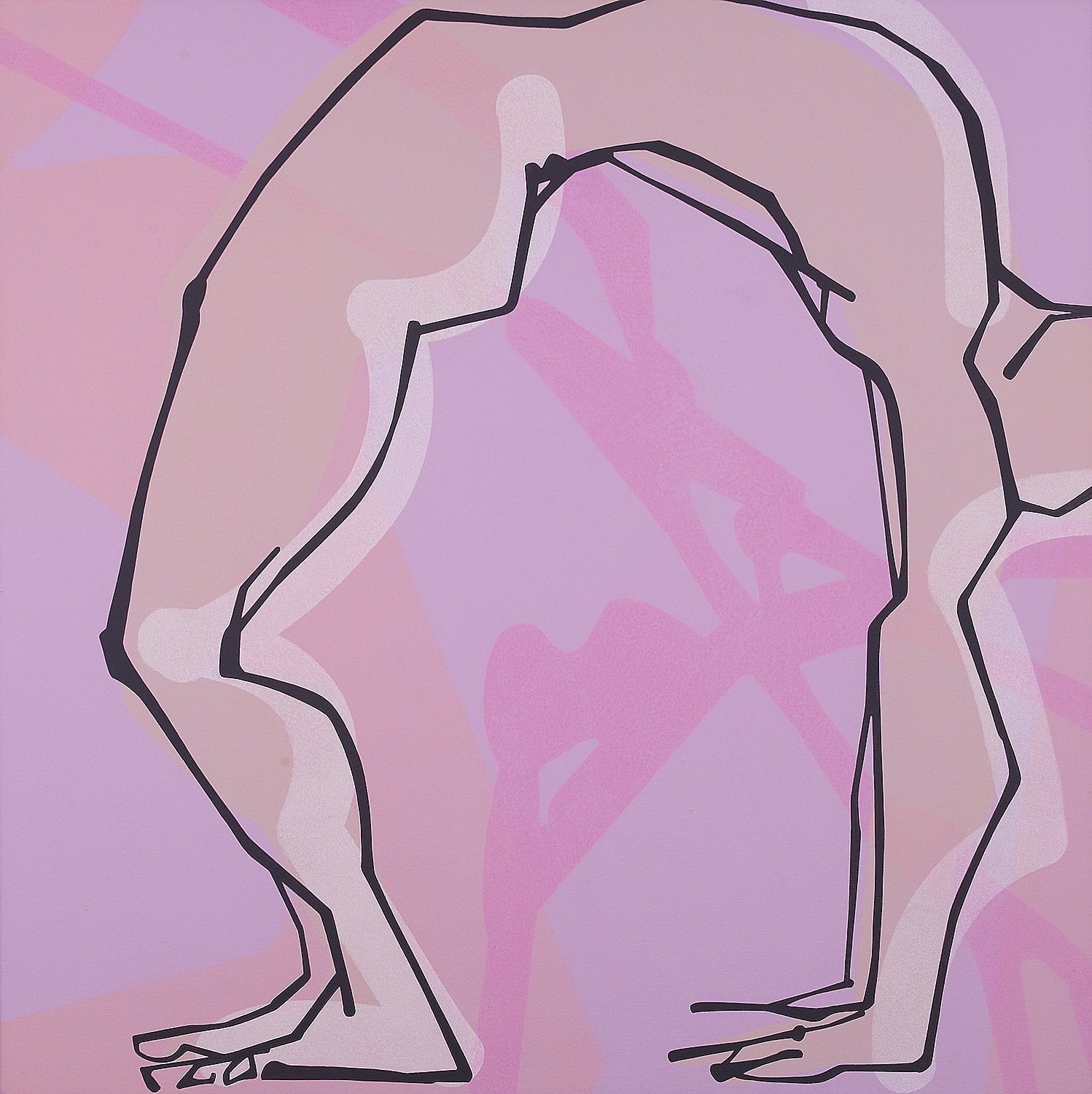 Yoga 24|S. Mark Rathinaraj-  Acrylic on Canvas, , 36 x 36 inches