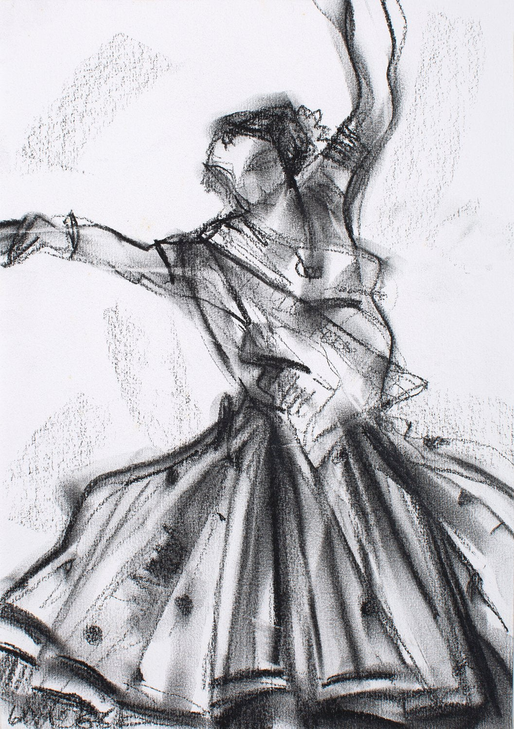 Performer 139|S. Mark Rathinaraj- Charcoal on Board, , 11 x 8 inches
