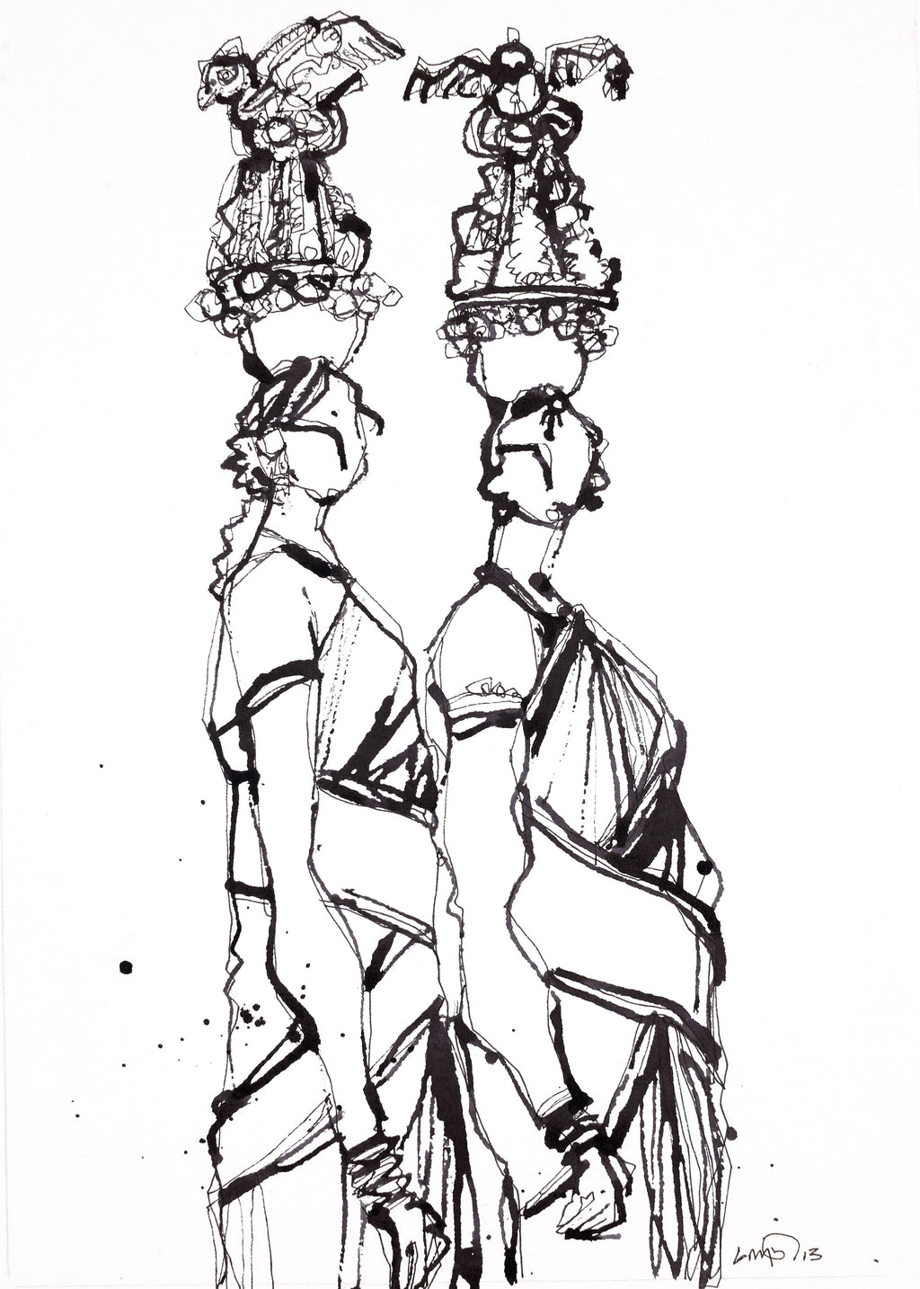 Performer 257 Sketch – South Asian Art Gallery