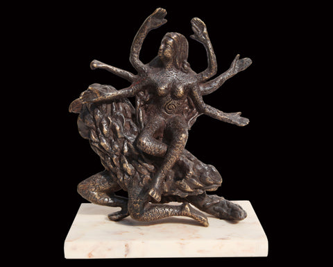 Yogini 4|Seema Kohli- Bronze, 2018, 6.5 x 8 x 4.25 inches