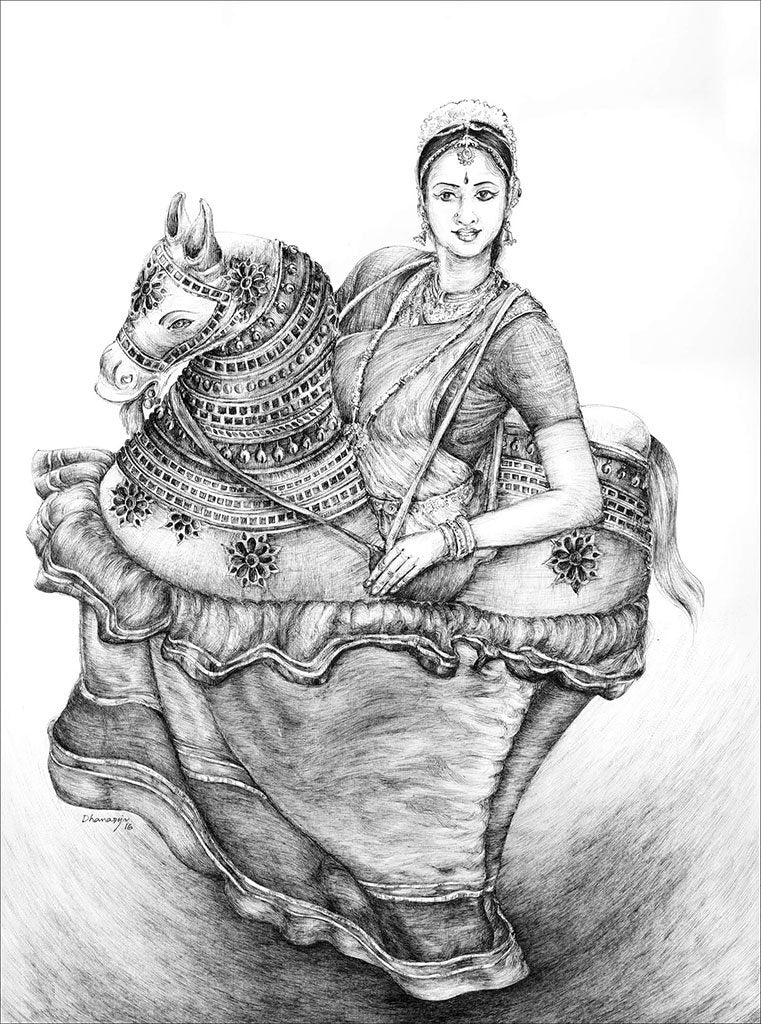 Folk Art 5 (Poikkal Kuthirai)|Dhanraju Swaminathan- , 2016, 
