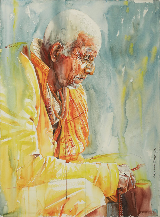 Kumbhmela Series 22|R. Rajkumar Sthabathy- Water Color on Paper, 2013, 30 x 22 inches