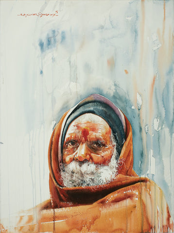 Kumbhmela Series 23|R. Rajkumar Sthabathy- Water Color on Paper, 2013, 22 x 30 inches