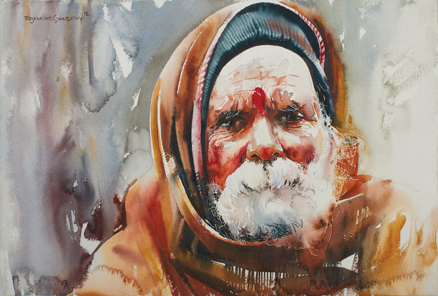 Kumbhmela Series 27|R. Rajkumar Sthabathy- Water Color on Paper, 2013, 15 x 21 inches