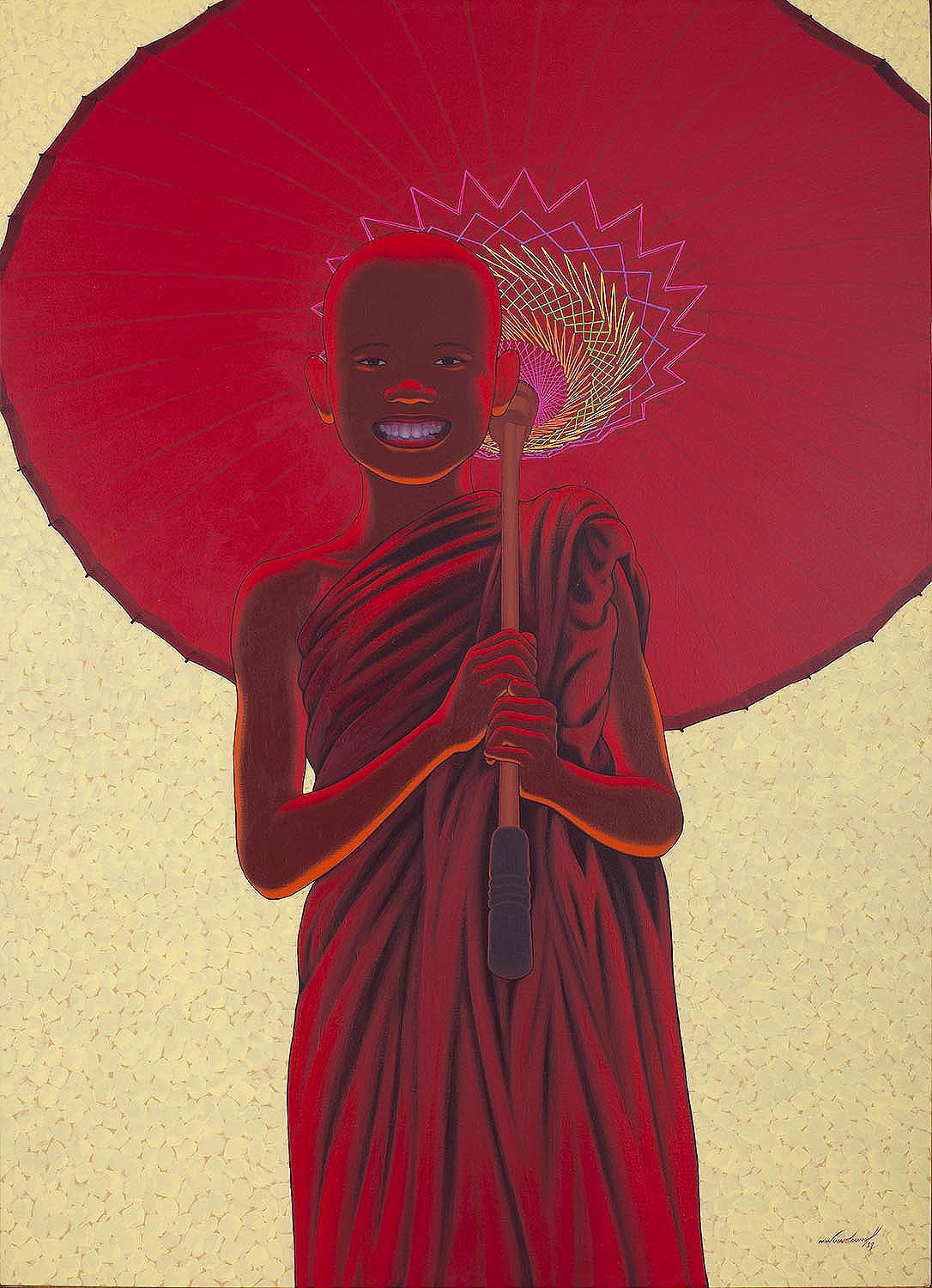 Under Sunshine 5|Min Wae Aung- Acrylic on Canvas, 2019, 51 x 37 inches
