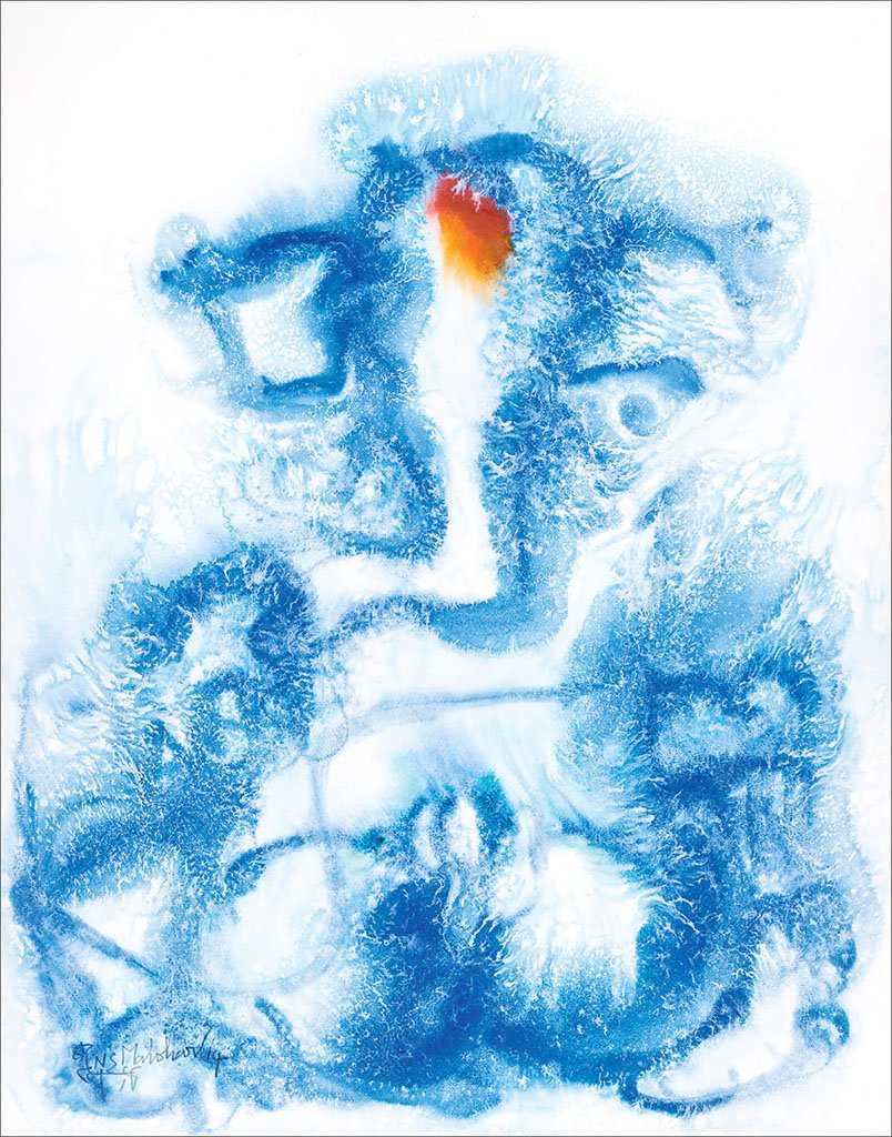 Ganesha 27|N.S. Manohar- Water color on board, 2014, 30 x 22 inches