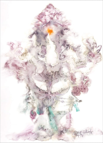 Ganesha 33|N.S. Manohar- Water color on board, 2015, 30 x 22 inches