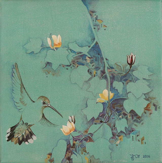 Untitled 15|Sweta Chandra- Acrylic on Canvas, 12 x 12 inches