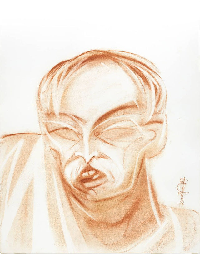 Neighbourhood 15|S. Mark Rathinaraj- Charcoal on Board, , 17 x 13.5 inches