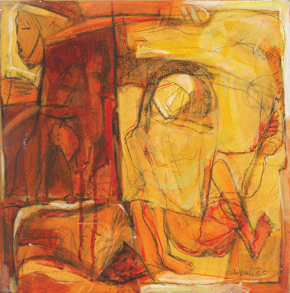 Untitled 39|Tapati Sarkar- Acrylic on Canvas, 2005, 12 x 12 inches