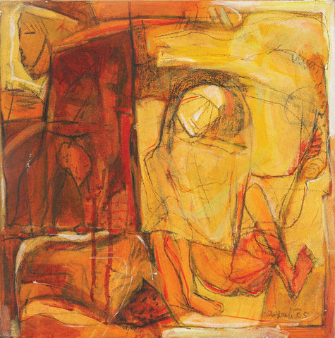 Untitled 39|Tapati Sarkar- Acrylic on Canvas, 2005, 12 x 12 inches