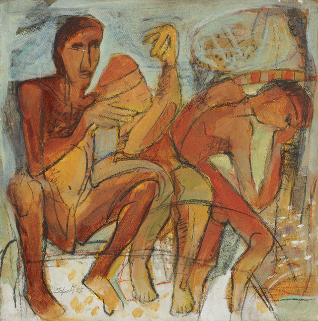 Untitled 40|Tapati Sarkar- Acrylic on Canvas, 2005, 12 x 12 inches